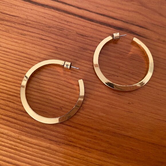 Jenny Bird Gold Hoop Earrings - Picture 3 of 5